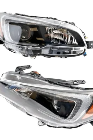 Warranty Included Akkon OE Style Headlights Black Base w/ Clear Lense 2015-2017 WRX / 2015-2017 STI / 2018-2021 WRX Base & Premium