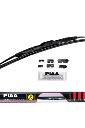 PIAA Super Silicone Wiper Blade Black 24in Money Back Guarantee