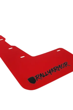 Rally Armor UR Mudflaps Red Urethane w/ New Era Black Logo 2022-2024 WRX Budget