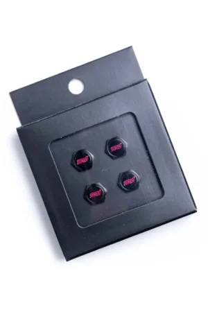 Subaru JDM STI Valve Stem Caps Black w/ STI Logo Most Subaru Models Weekend Sale