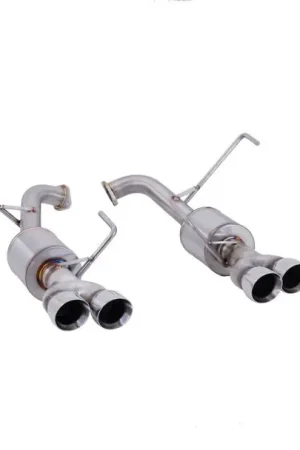 Markdown Nameless Performance Axle Back 3" Double Wall Polished Tips w/ 4" Mufflers 2022-2024 WRX