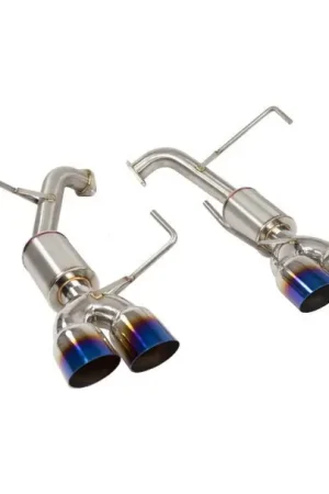 Handmade Nameless Performance Axle Back w/ Single Wall Neochrome Tips and 4" Mufflers 2018 STI Type RA / 2019-2021 STI
