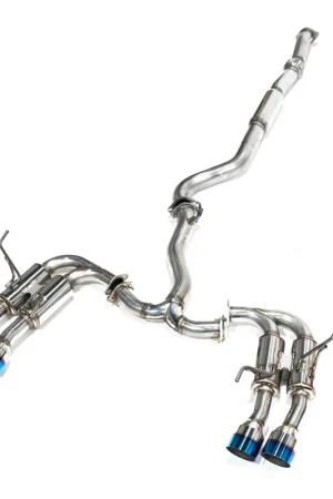 Spec-D Stainless Steel Quad Tip Exhaust w/ Burnt 4" Single Wall Tips 2015-2021 WRX / 2015-2021 STI Factory Price