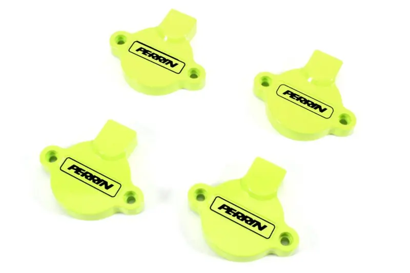 Perrin Cam Solenoid Cover Neon Yellow 2015-2025 WRX / 2014-2018 Forester XT / 2019-2025 Forester / 2019-2025 Ascent / 2020-2022 Legacy XT / 2020-2025 Outback XT / 2013-2025 Crosstrek / 2012-2025 Impreza Hot Deal