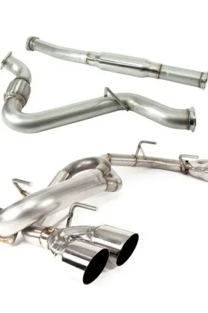 One Day Deal Nameless Performance Catback 3.5" Single Wall Polished Tips 2011-2014 WRX Hatchback / 2008-2014 STI Hatchback
