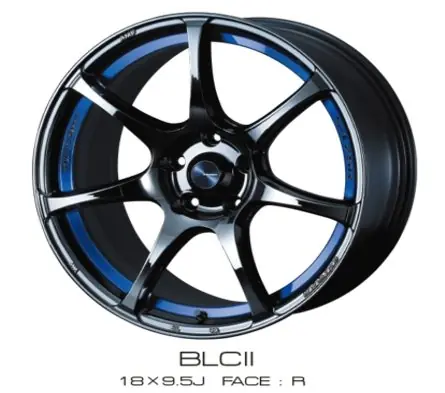 WedsSports SA-75R BLCII 18x9.5 5x114.3 +38mm Offset Original
