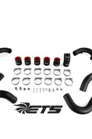 ETS Front Mount Intercooler Piping Kit w/ Wrinkle Black Piping 2015-2021 STI New Arrival