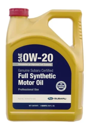Subaru OEM Synthetic 0W-20 Motor Oil 5 Quart Bottle Express Delivery