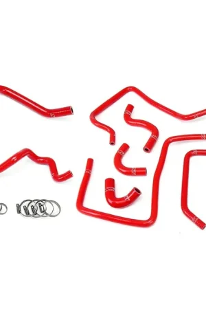 HPS Performance Silicone Radiator and Ancillary Hose Combo Kit Red 2005 STI / 2005 WRX Professional Grade