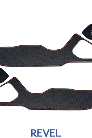 Revel GT Design Carbon Style Door Scuff Protector Set w/ Red Stitch 2022-2024 BRZ / 2022-2024 GR86 Premium