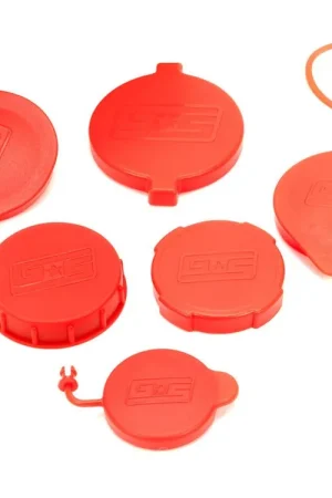 High Quality Grimmspeed Red Reservoir Cap Set Most Subaru Models