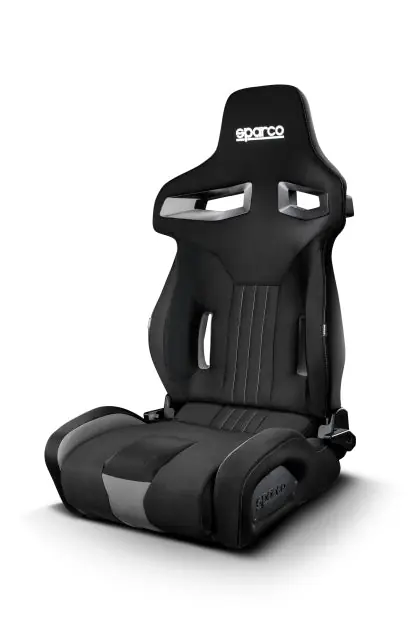 Brand New Sparco R333 Reclining Bucket Seat Black w/ Grey Accents