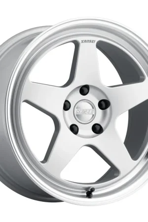 High Quality Kansei KNP Hyper Silver w/ Machined Lip 18x9+35 5x100
