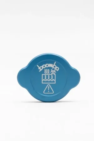 Discount Boomba Racing Aluminum Radiator Cap Cover Blue Finish 2002-2024 WRX / 2004-2021 STI