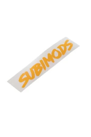 Subimods Official "OG Style" Transfer Style Sticker Mach Yellow Direct From Factory