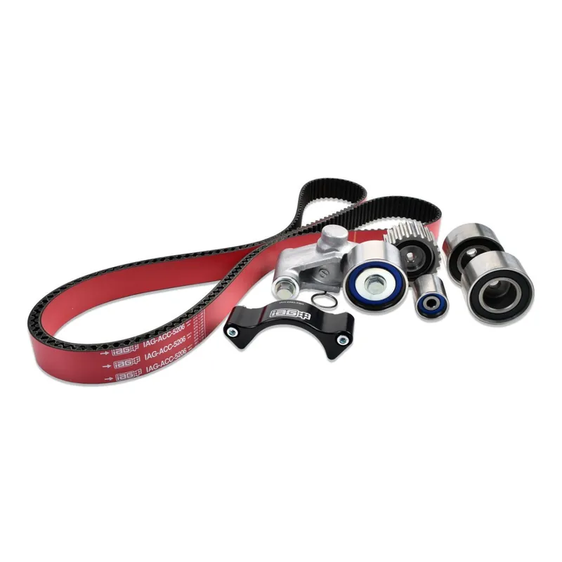 IAG Red Timing Belt Kit w/ OEM Tensioner / Idlers and IAG Guide 2002-2014 WRX / 2004-2021 STI / 2005-2012 LGT / 2004-2013 FXT Viral