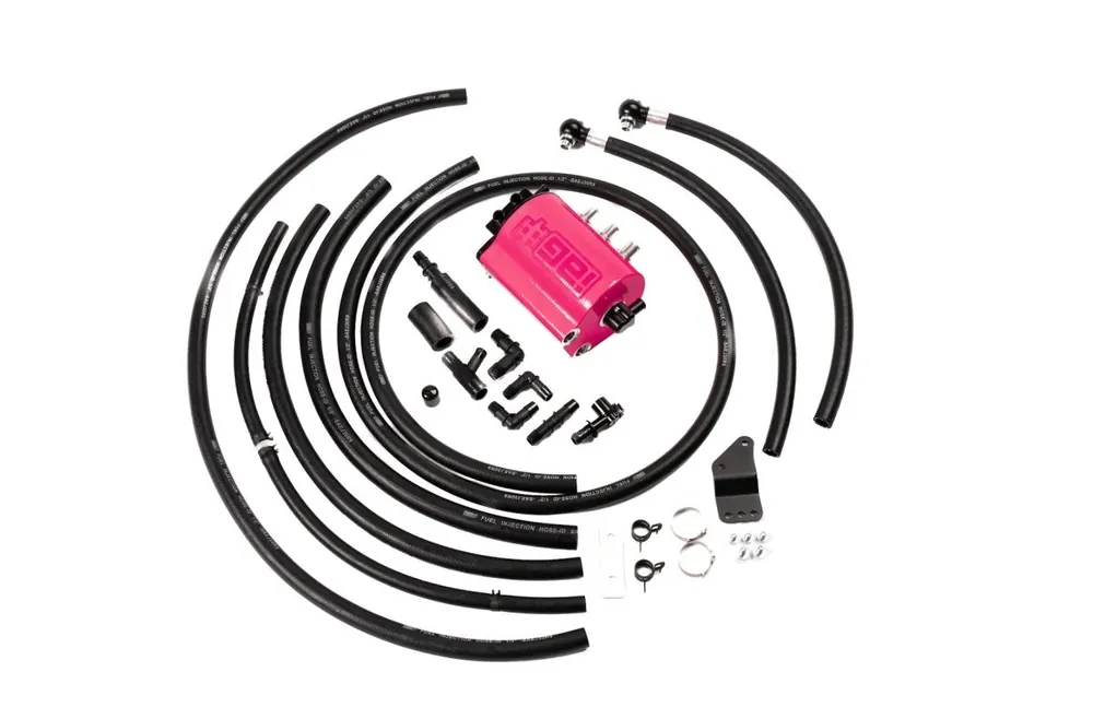 IAG Performance Limited Edition V3 Street Series Air / Oil Separator (AOS) Hyper Pink 2008-2014 WRX / 2008-2021 STI / 2009-2013 Forester XT / 2005-2009 Legacy GT / 2005-2009 Outback XT Premium