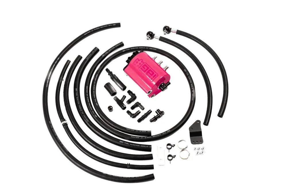 Final Sale IAG Performance Limited Edition V3 Street Series Air / Oil Separator (AOS) Hyper Pink 2015-2021 WRX / 2014-2018 Forester XT