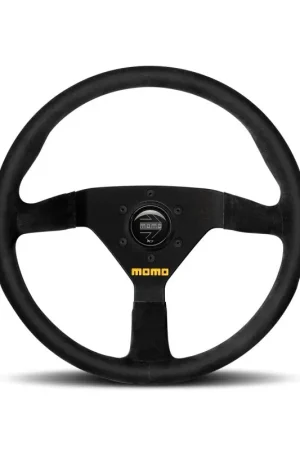 Genuine Momo MOD78 Steering Wheel 320mm - Black Leather/Black Spokes