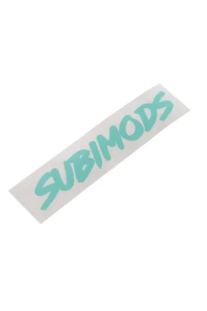 Subimods Official "OG Style" Transfer Style Sticker Teal Handmade
