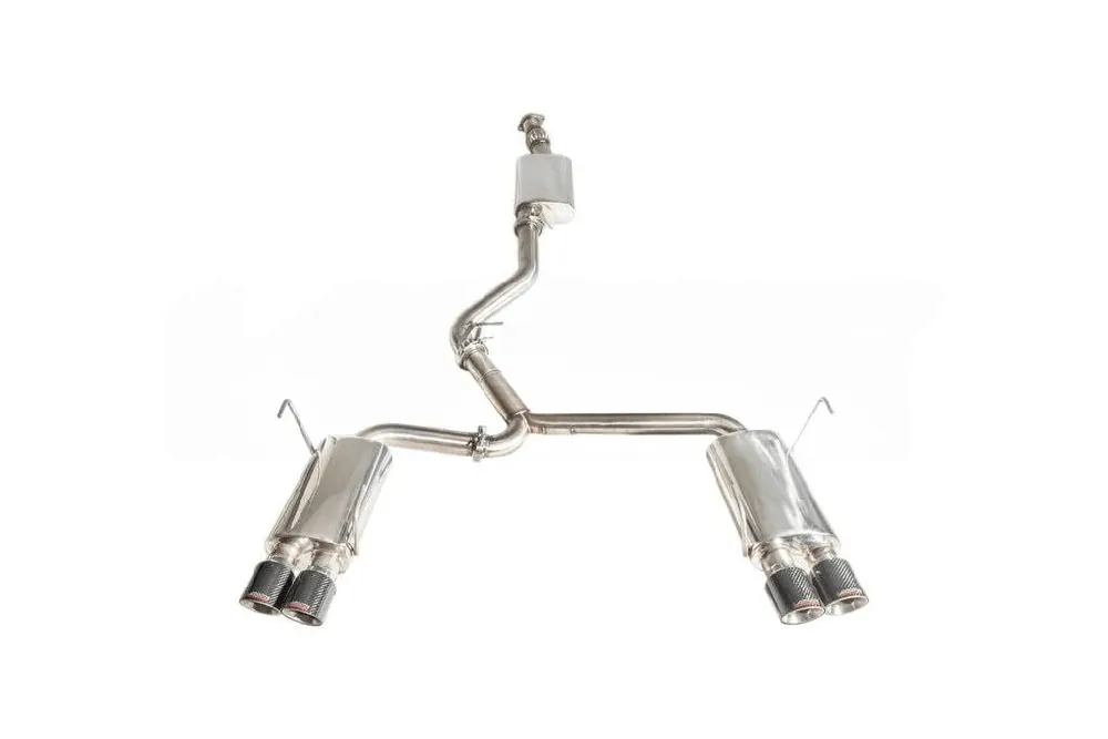 Original Lachute Performance Stainless Steel Resonated Catback Exhaust w/ Carbon Fiber Tips 2022-2024 WRX