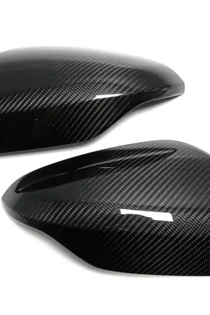 Wholesale Molded Innovations Gloss Carbon Fiber Upper Mirror Covers 2022-2024 WRX