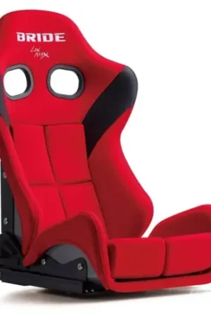 Bride GIAS III Low Max Reclinable Silver FRP Shell w/ Red Fabric Seat and Standard Cushion Super Sale