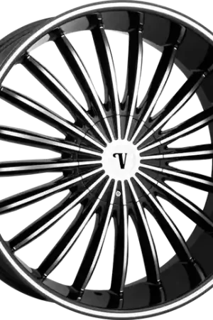 Professional Grade VELOCITY 11 5X114.3/5X120 22x8 +38 BLACK MACHINED