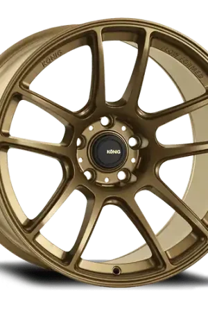 Konig Heliogram 5X114.3 18x9.5+25 Matte Bronze Knurled Bead Flow Formed Express Delivery