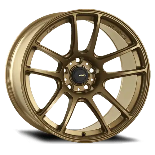 Konig Heliogram 5X114.3 18x9.5+25 Matte Bronze Knurled Bead Flow Formed Express Delivery