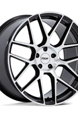 Certified TSW TW002 LASARTHE 5X114.3 20x10.5 +38 GLOSS BLACK MACHINED