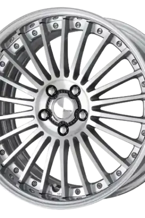 Work Lanvec Lf1 5x100 18x10+22 O Disk Machine Silver Polish Fast Shipping