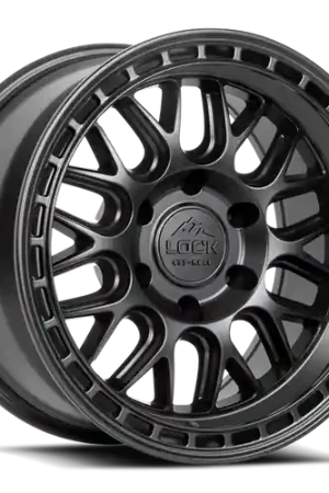 LOCK OFFROAD ONYX 5x127 17x9-12 Matte Black W Matte Black Ring Best Price