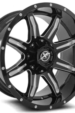 In Demand XF Off-Road XF-215 5x139.7/5x150 20x10 -24 Gloss Black & Milled