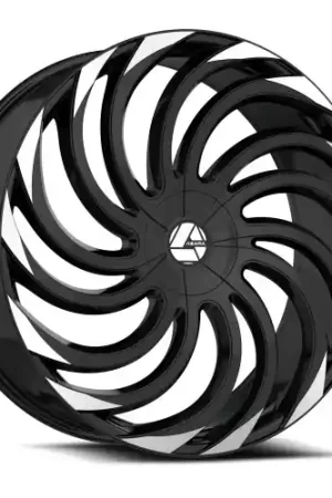Azara AZA-534 5x115/5x120 24x9 +15 Gloss Black & Machined Warranty Included