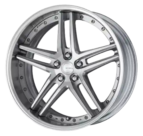 Work Gnosis Gr205 5x115 21x8.5+45 O Disk Brush Silver Clear While Supplies Last