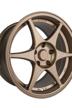 One Day Deal Stage Wheels Knight 5x114.3 17x8 +10 Matte Bronze