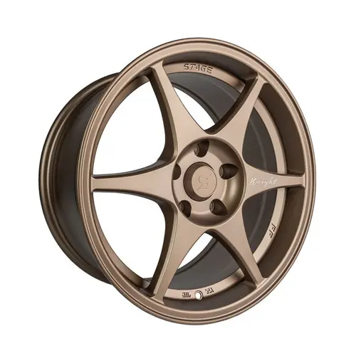 One Day Deal Stage Wheels Knight 5x114.3 17x8 +10 Matte Bronze