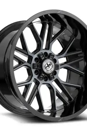 Bulk Order XF Off-Road XF-235 6x135/6x139.7 20x9 +0 Gloss Black & Machined Titanium Double Dark Tint