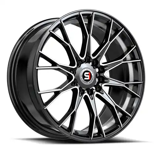 Spec-1 SP-59 4x100/4x114.3 17x7.5 +42 Gloss Black & Machined & Undercut Budget