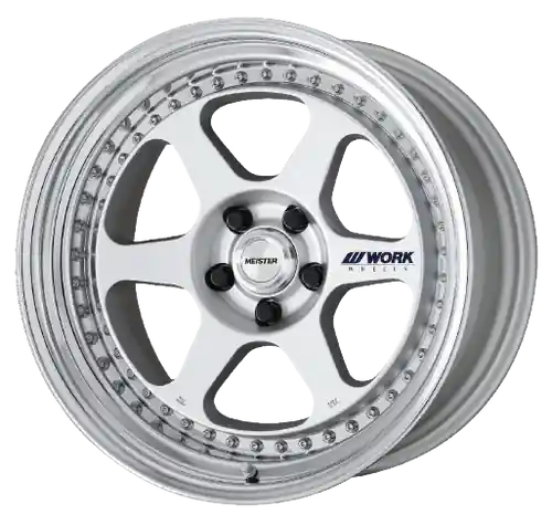 Work Meister L1 3P 5x120.65 18x8.5+46 O Disk Matte Silver Direct From Factory