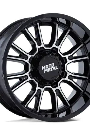 Original Moto Metal MO810 LEGACY 5X127/5X139.7 17X9 +1 GLOSS BLACK MACHINED