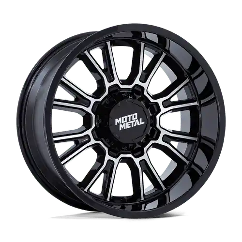 Original Moto Metal MO810 LEGACY 5X127/5X139.7 17X9 +1 GLOSS BLACK MACHINED