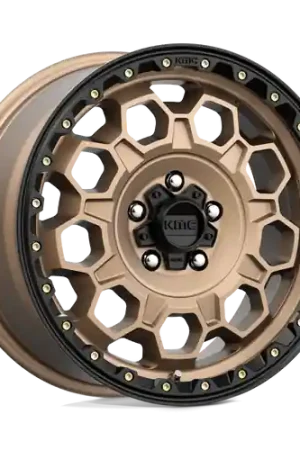 Brand New KMC KM545 TREK 5X108 17X8 +38 MATTE BRONZE WITH BLACK LIP
