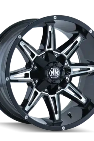 Mayhem Rampage 8090 6x135/6x139.7 20x9+18 Black/Milled Spokes New Arrival