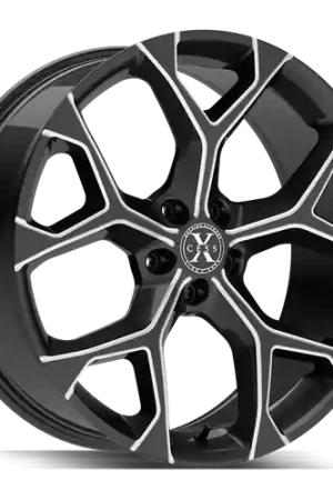 While Supplies Last Xcess 5 Flake 5x120 20x8.5 +35 Gloss Black Milled