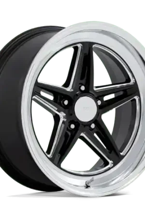 American Racing Vintage VN514 GROOVE 5X127 18X10 +12 GLOSS BLACK W/ DIAMOND CUT LIP Secure Checkout