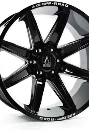 Axe ARTEMIS 8x180 20X10 -19 GLOSS BLACK MILLED Limited Edition