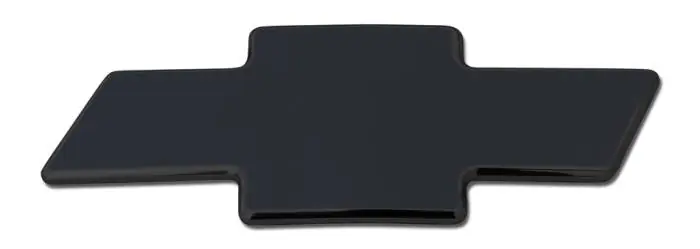 Chevrolet Silverado T-Rex Billet Bowtie - Plain - Black - 19101B Professional Grade