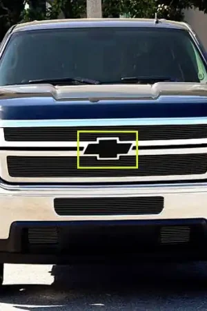 Chevrolet Silverado T-Rex Billet Bowtie - Plain - Black - 19115B Instant Buy